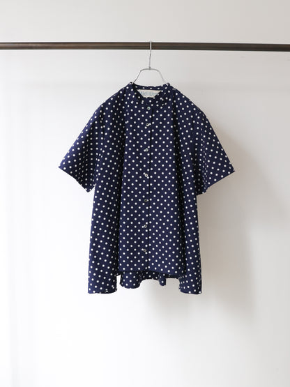 half slv dots A line shirt