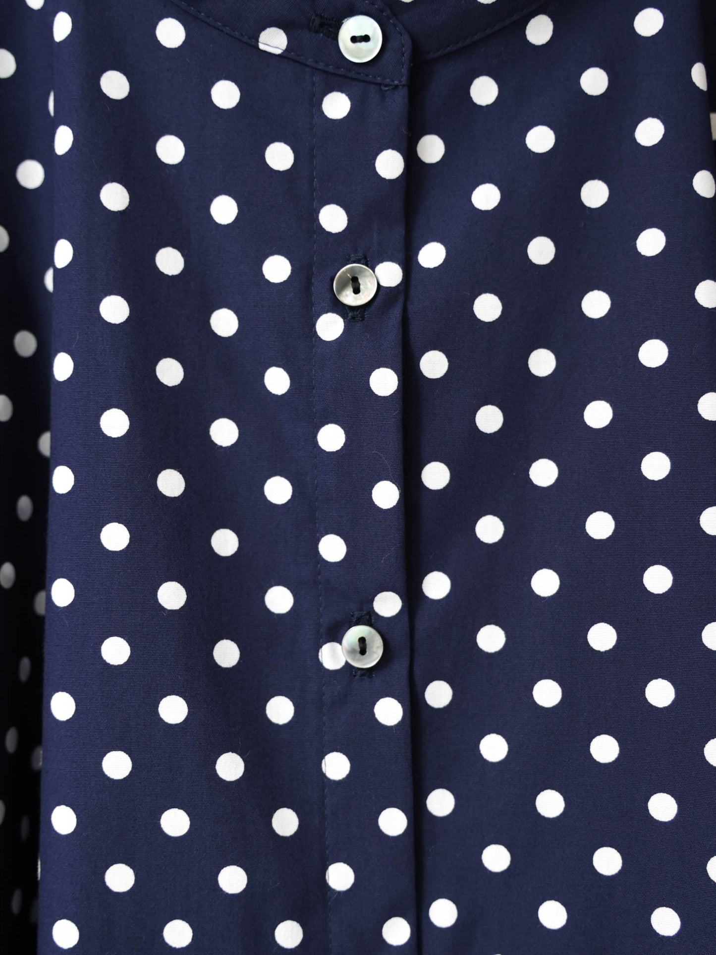 half slv dots A line shirt