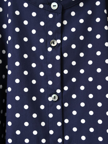 half slv dots A line shirt