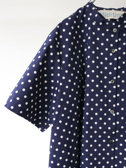 half slv dots A line shirt