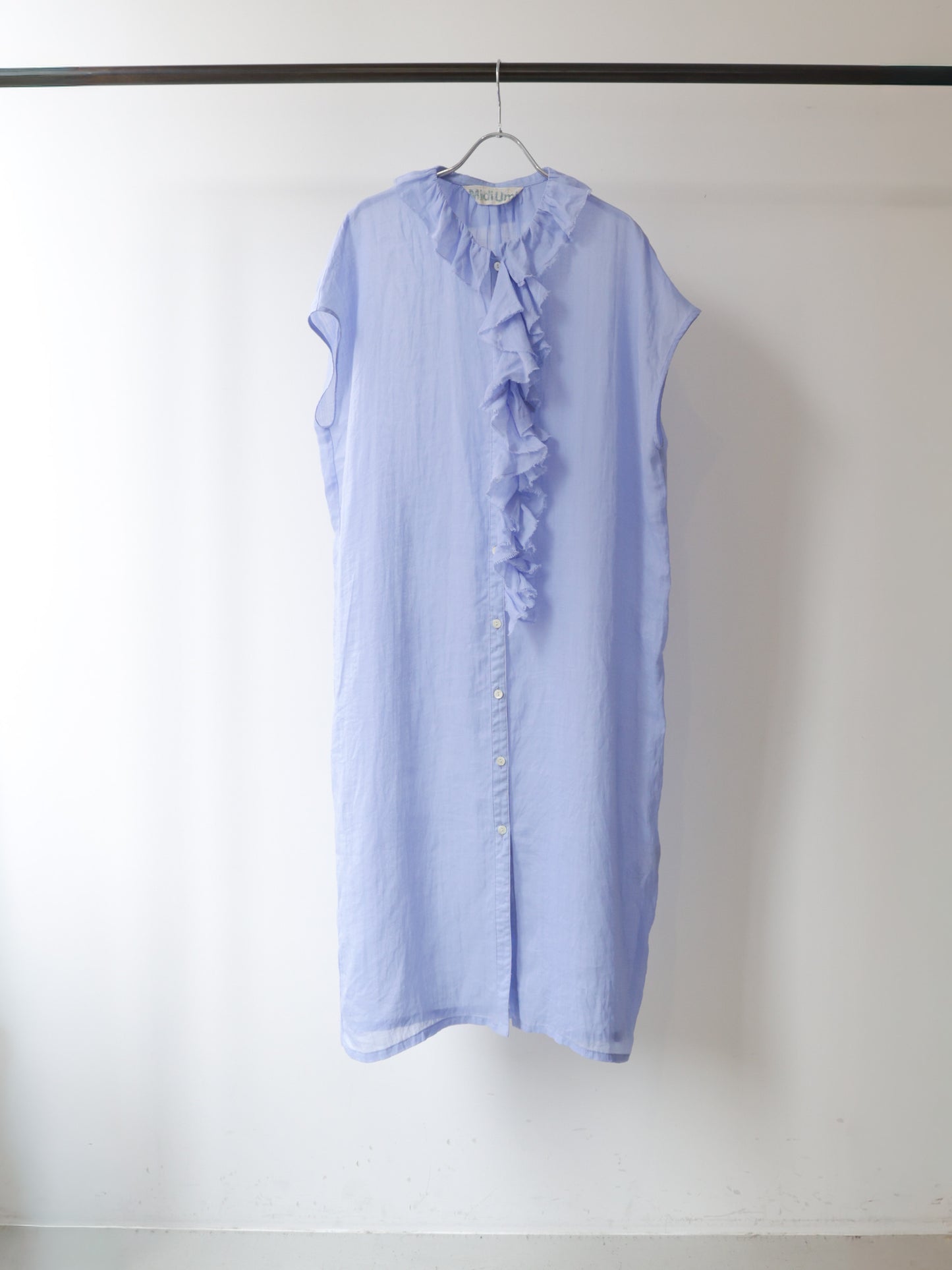 ramie ruffle one-piece
