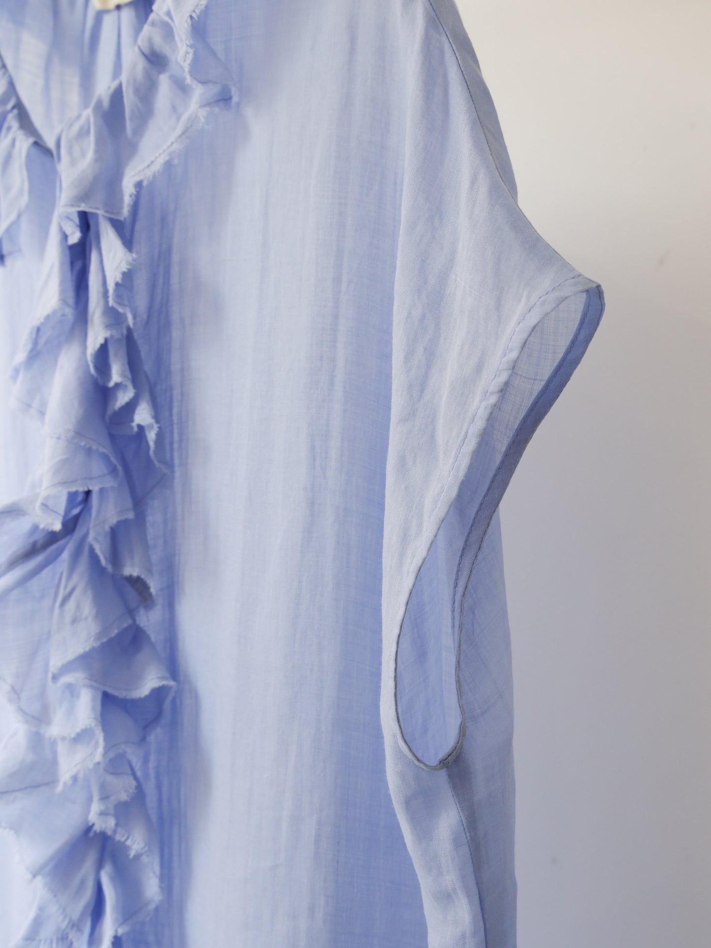 ramie ruffle one-piece