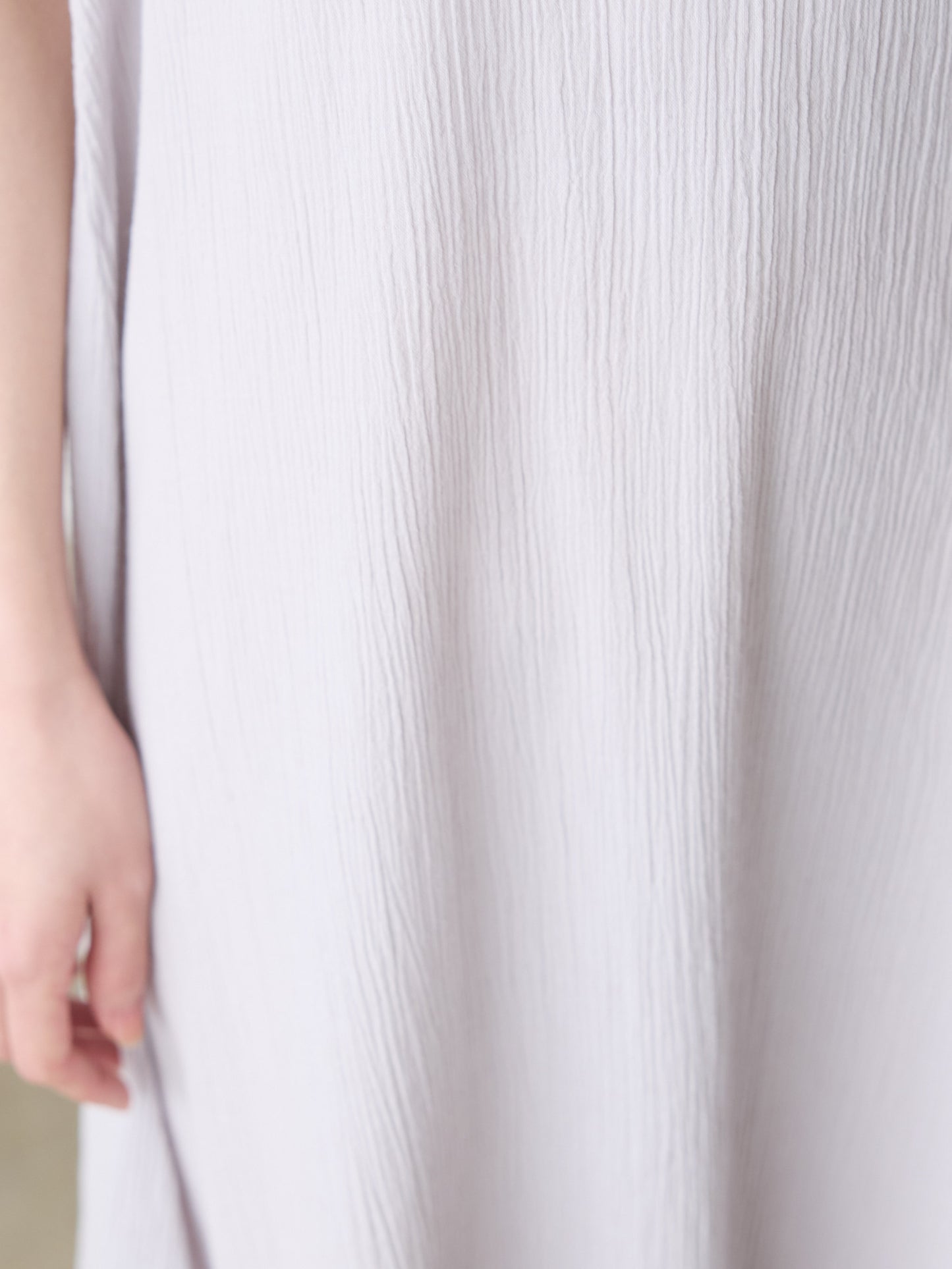 striped crepe nosleeve one-piece