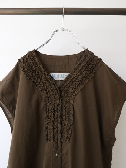 front frill one-piece