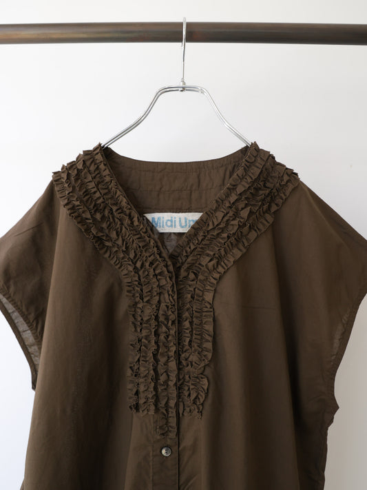 front frill one-piece