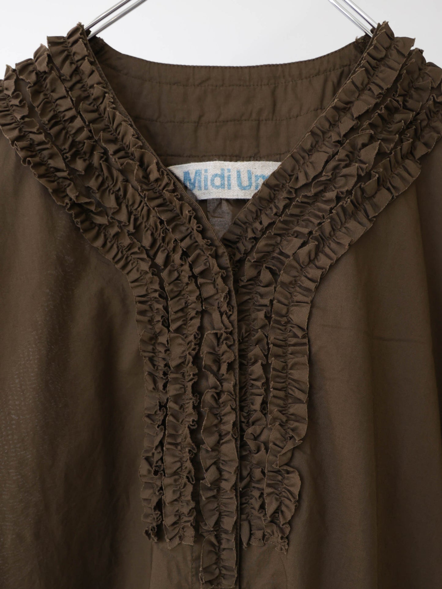 front frill one-piece