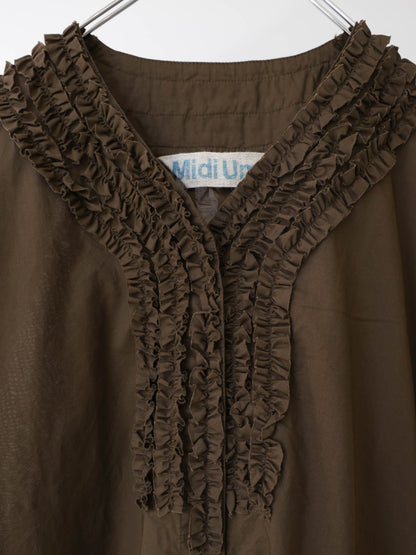 front frill one-piece