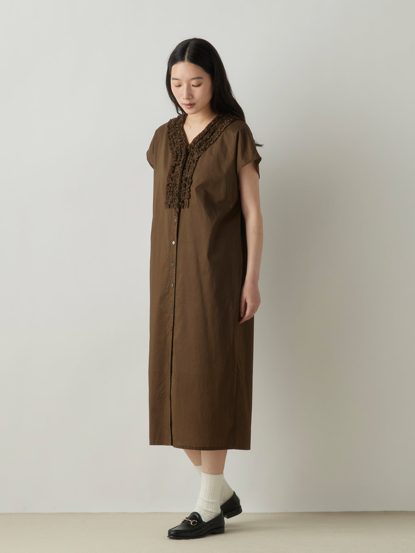 front frill one-piece