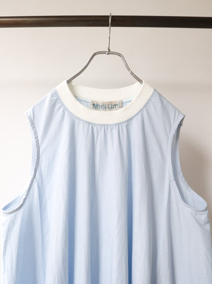 chambray nosleeve plenty one-piece