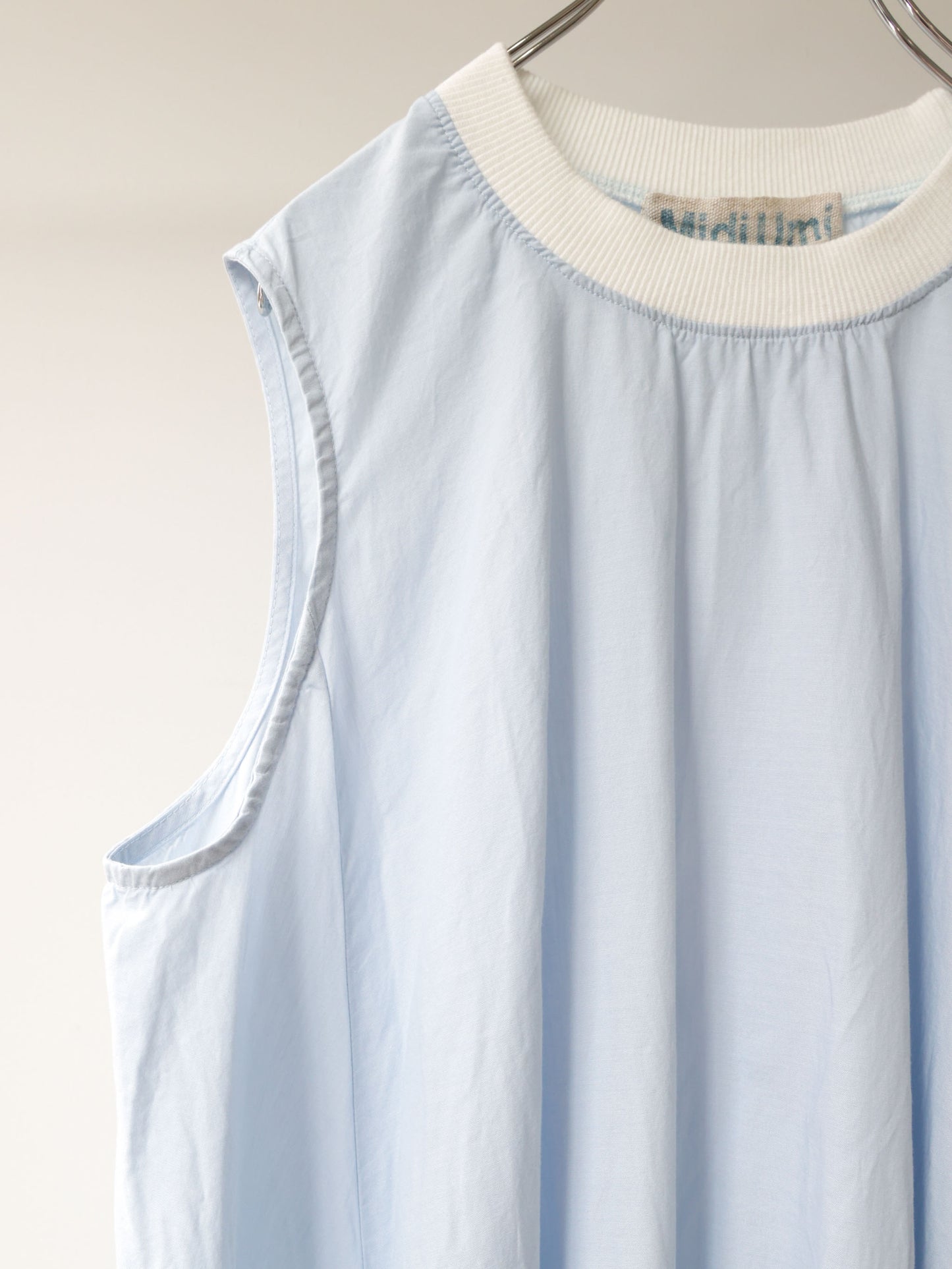 chambray nosleeve plenty one-piece
