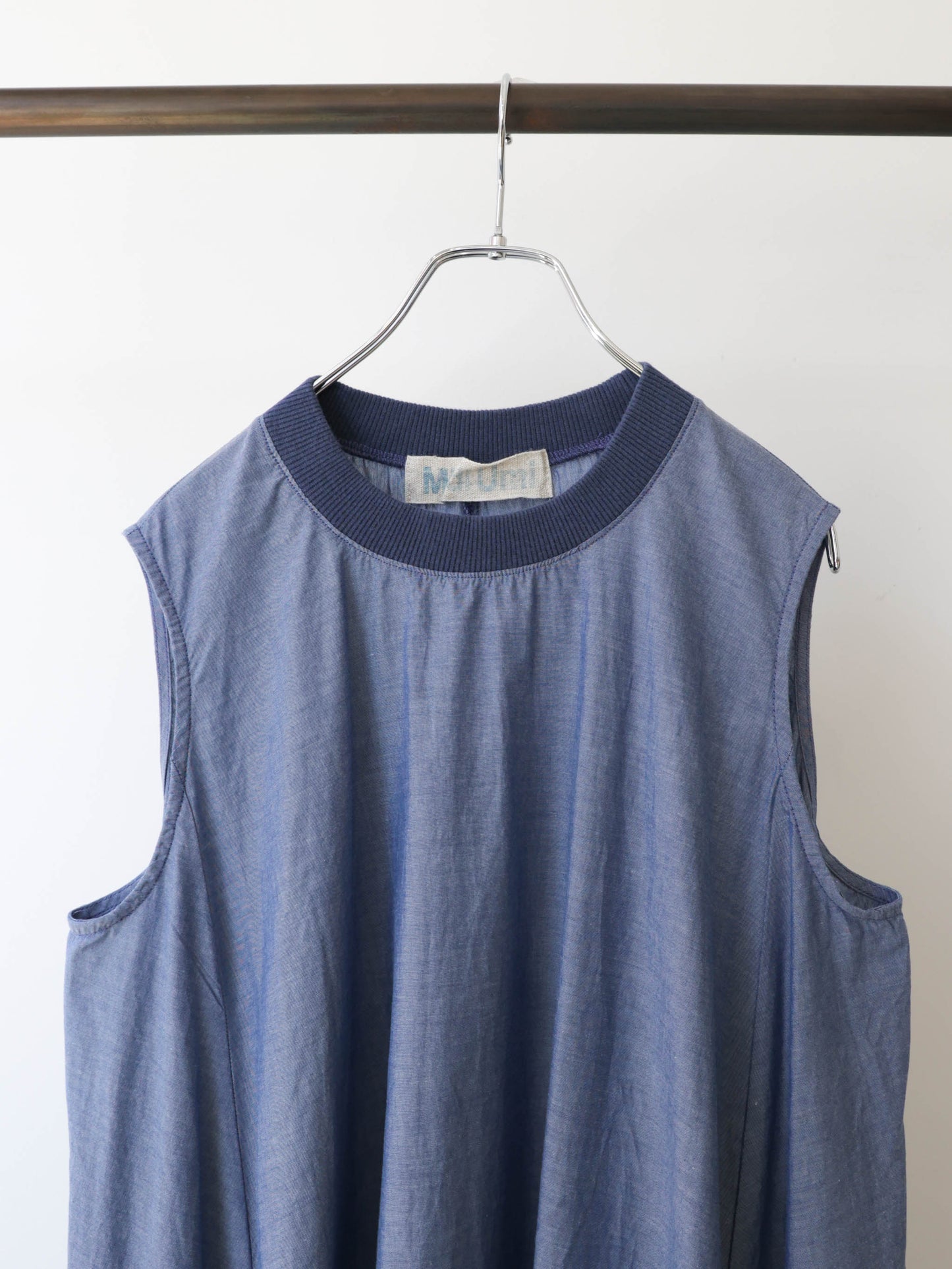 chambray nosleeve plenty one-piece
