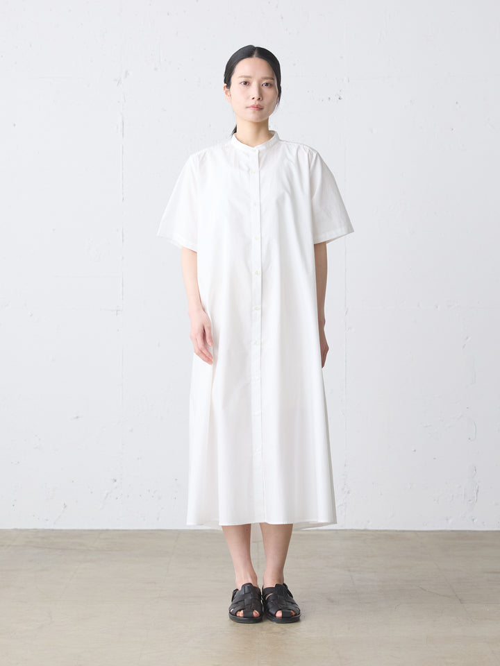 half slv A line shirt one-piece