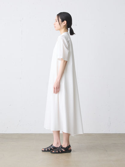 half slv A line shirt one-piece
