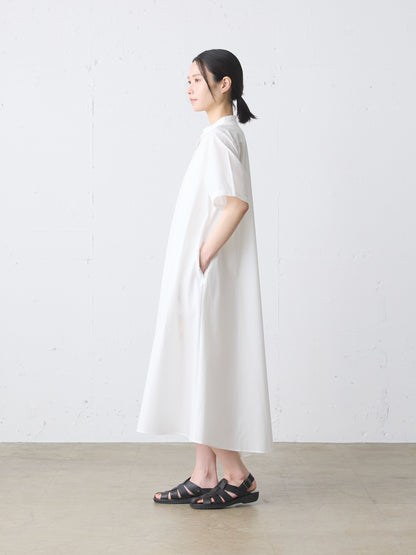 half slv A line shirt one-piece