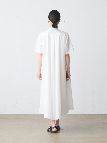 half slv A line shirt one-piece
