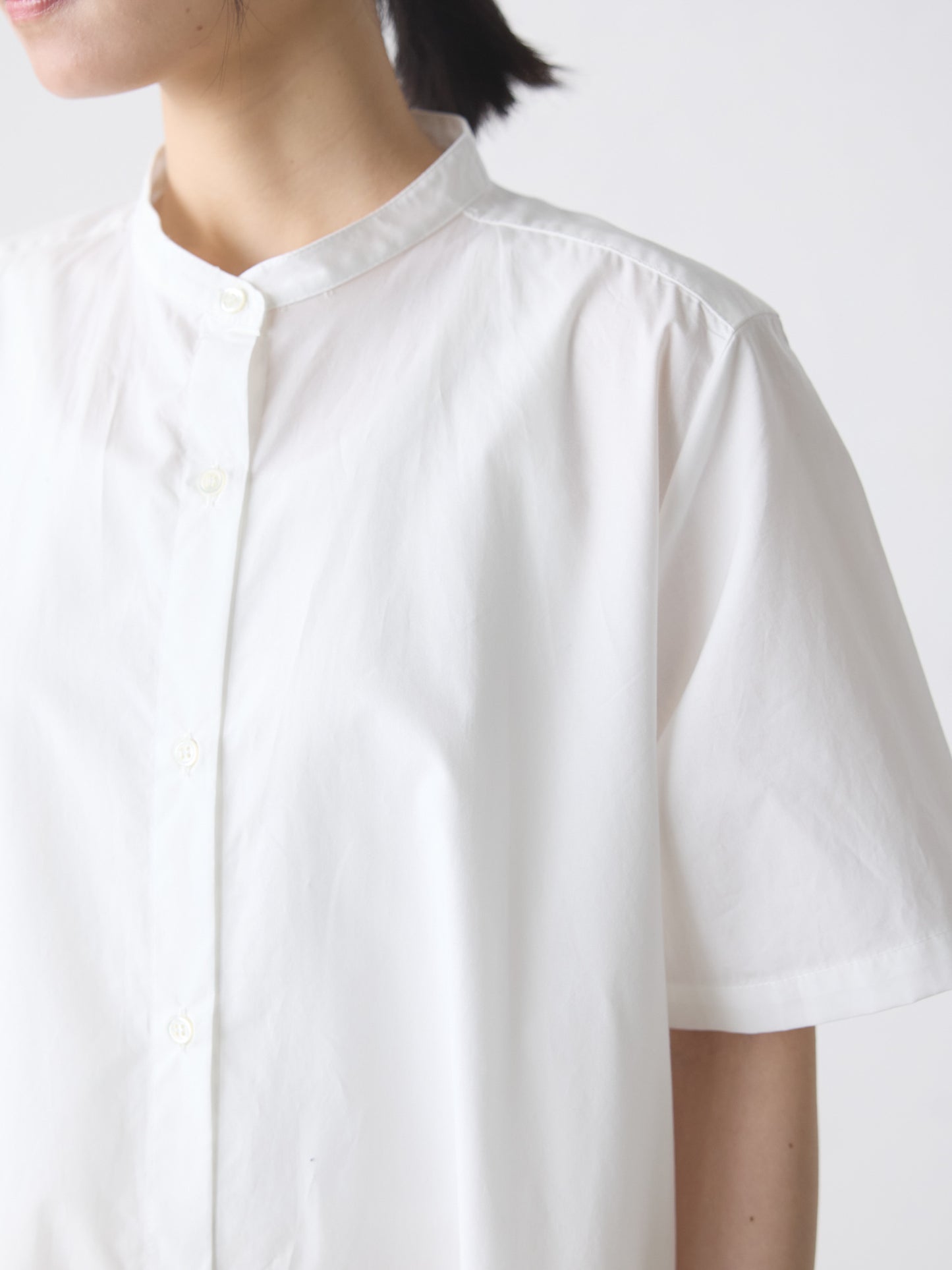 half slv A line shirt one-piece