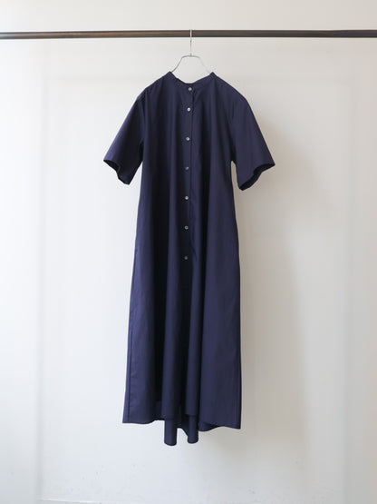 half slv A line shirt one-piece
