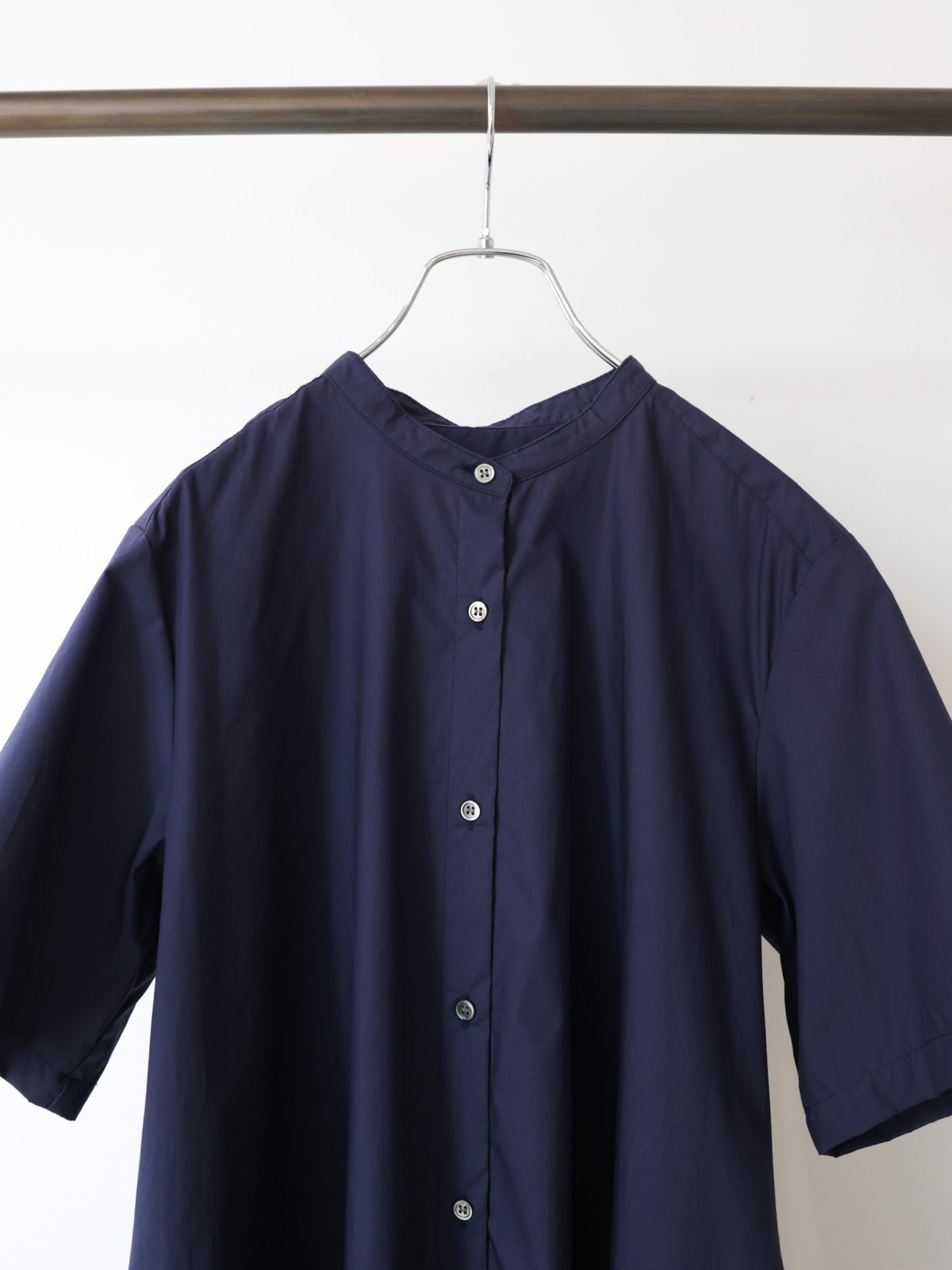 half slv A line shirt one-piece