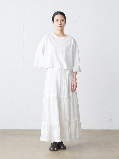 hem lace tiered skirt