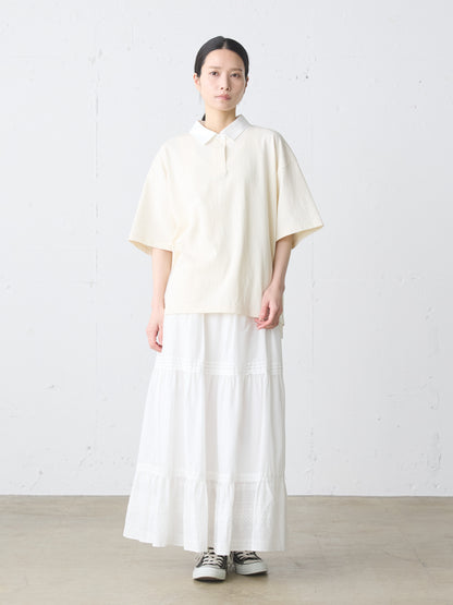 hem lace tiered skirt