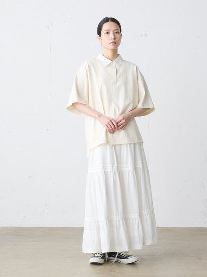 hem lace tiered skirt