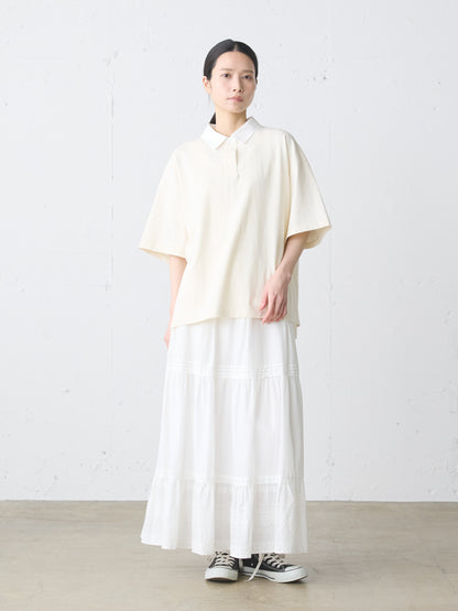hem lace tiered skirt