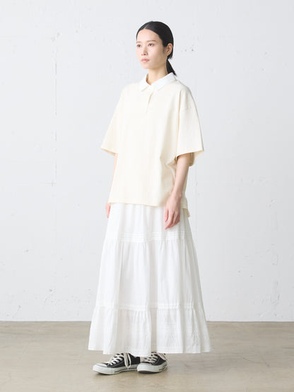 hem lace tiered skirt