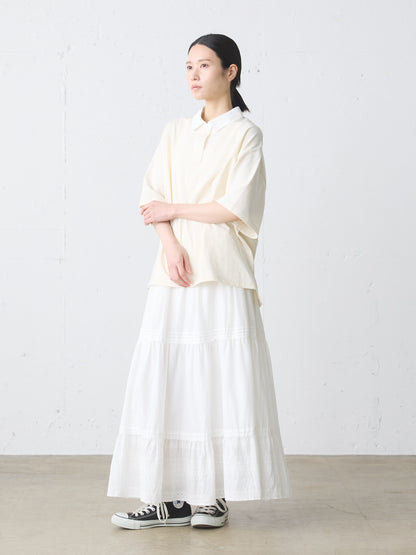 hem lace tiered skirt
