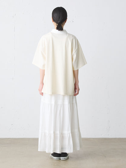 hem lace tiered skirt