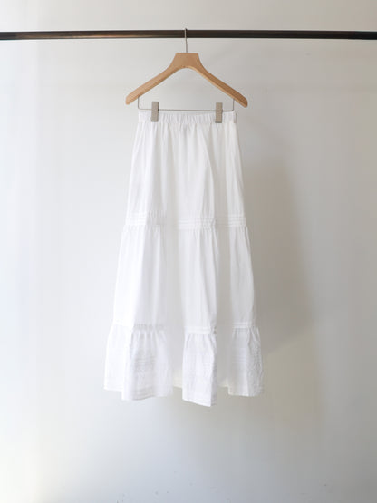 hem lace tiered skirt