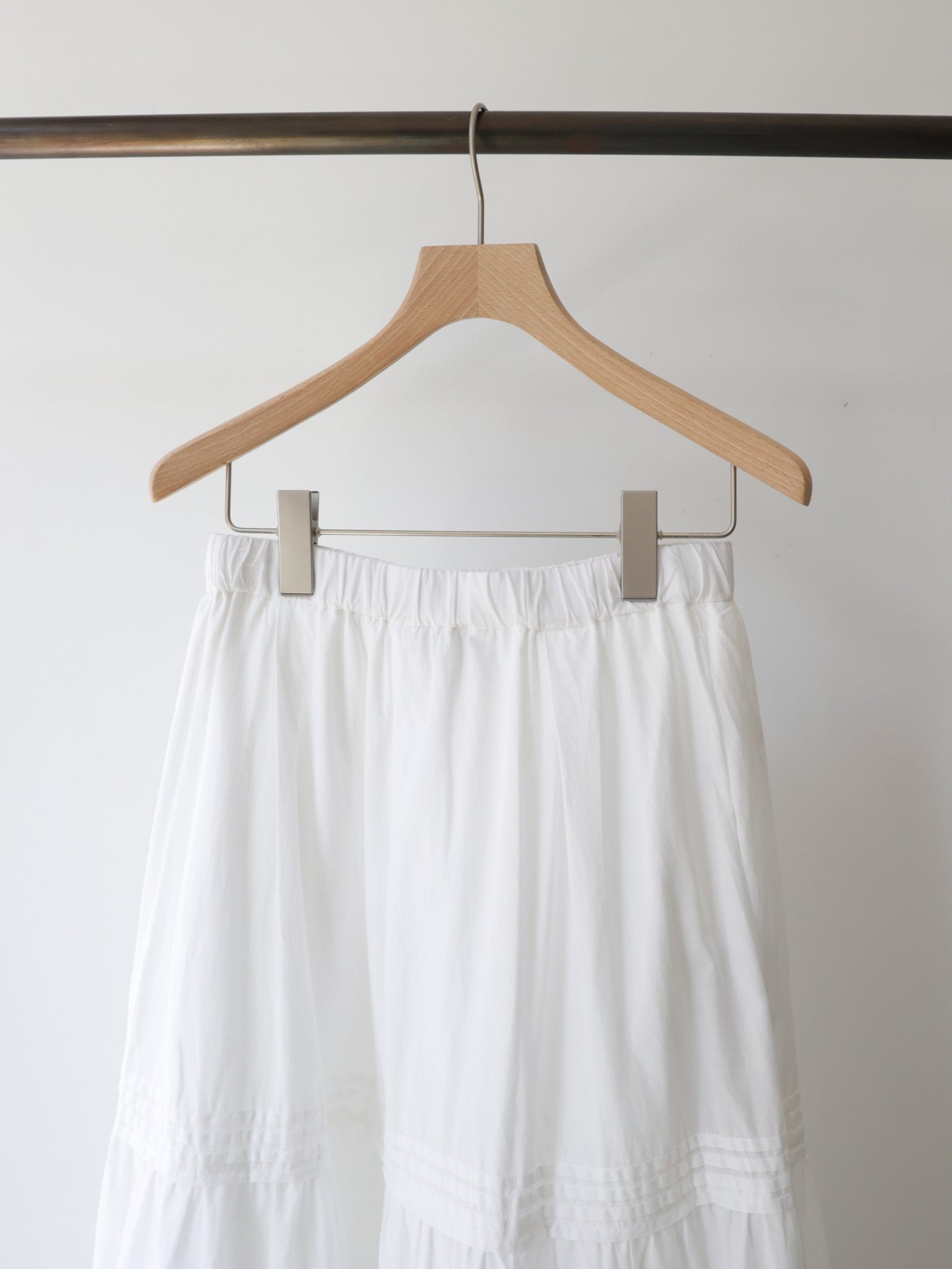 hem lace tiered skirt