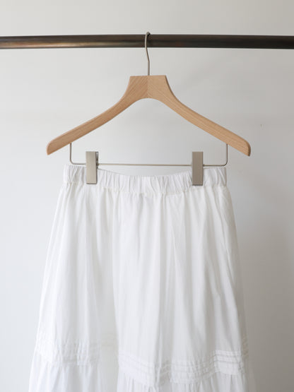 hem lace tiered skirt