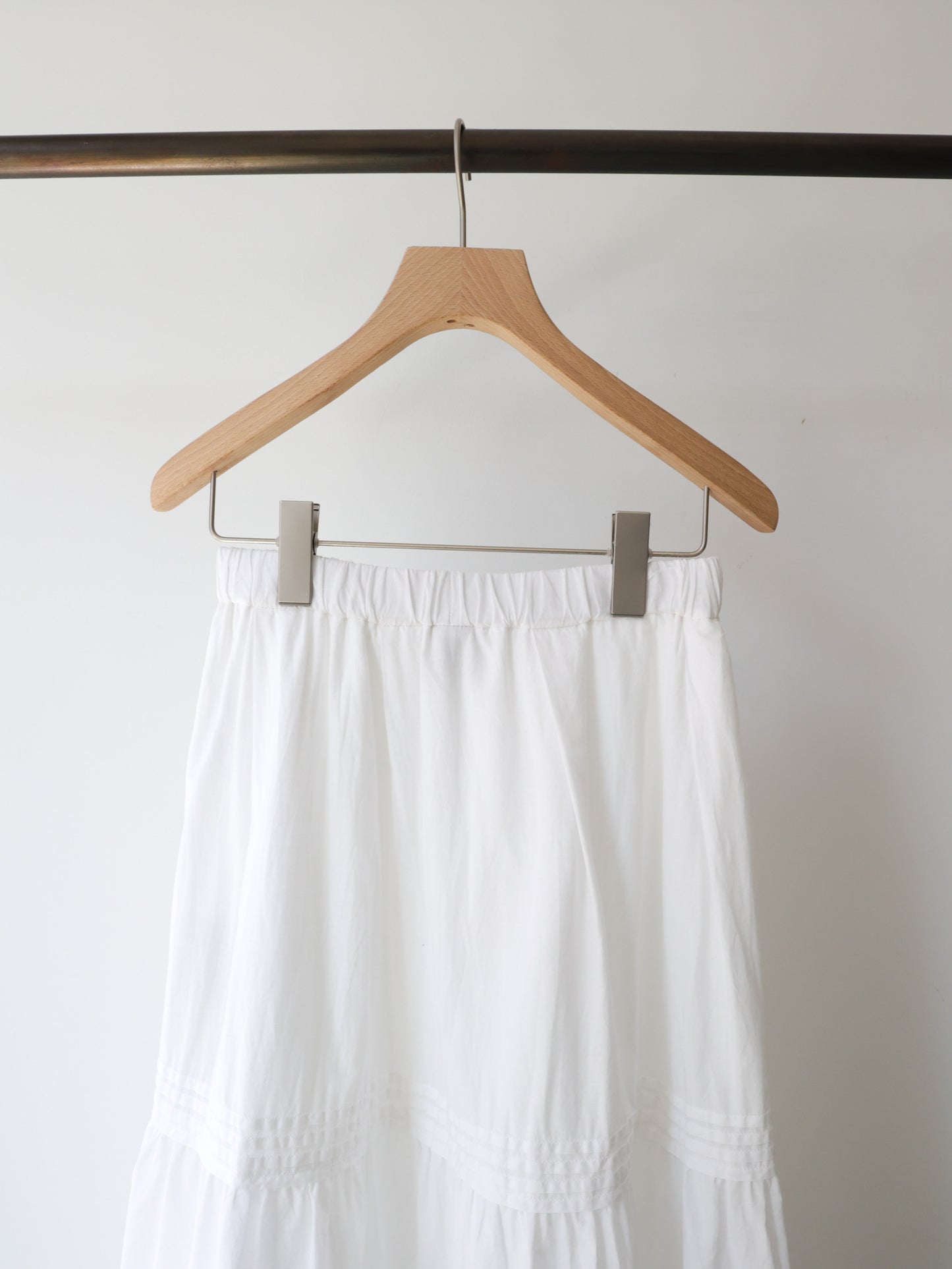hem lace tiered skirt