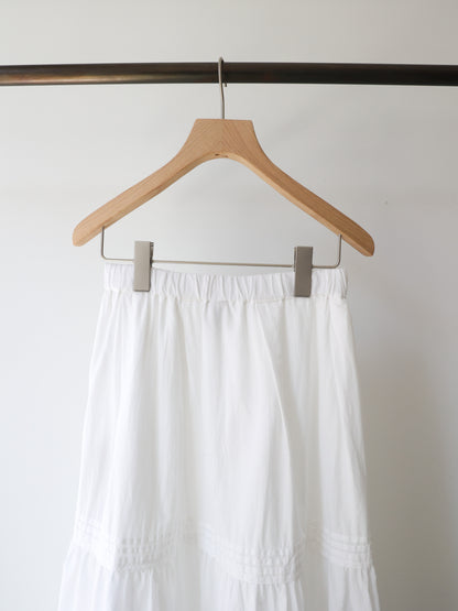 hem lace tiered skirt