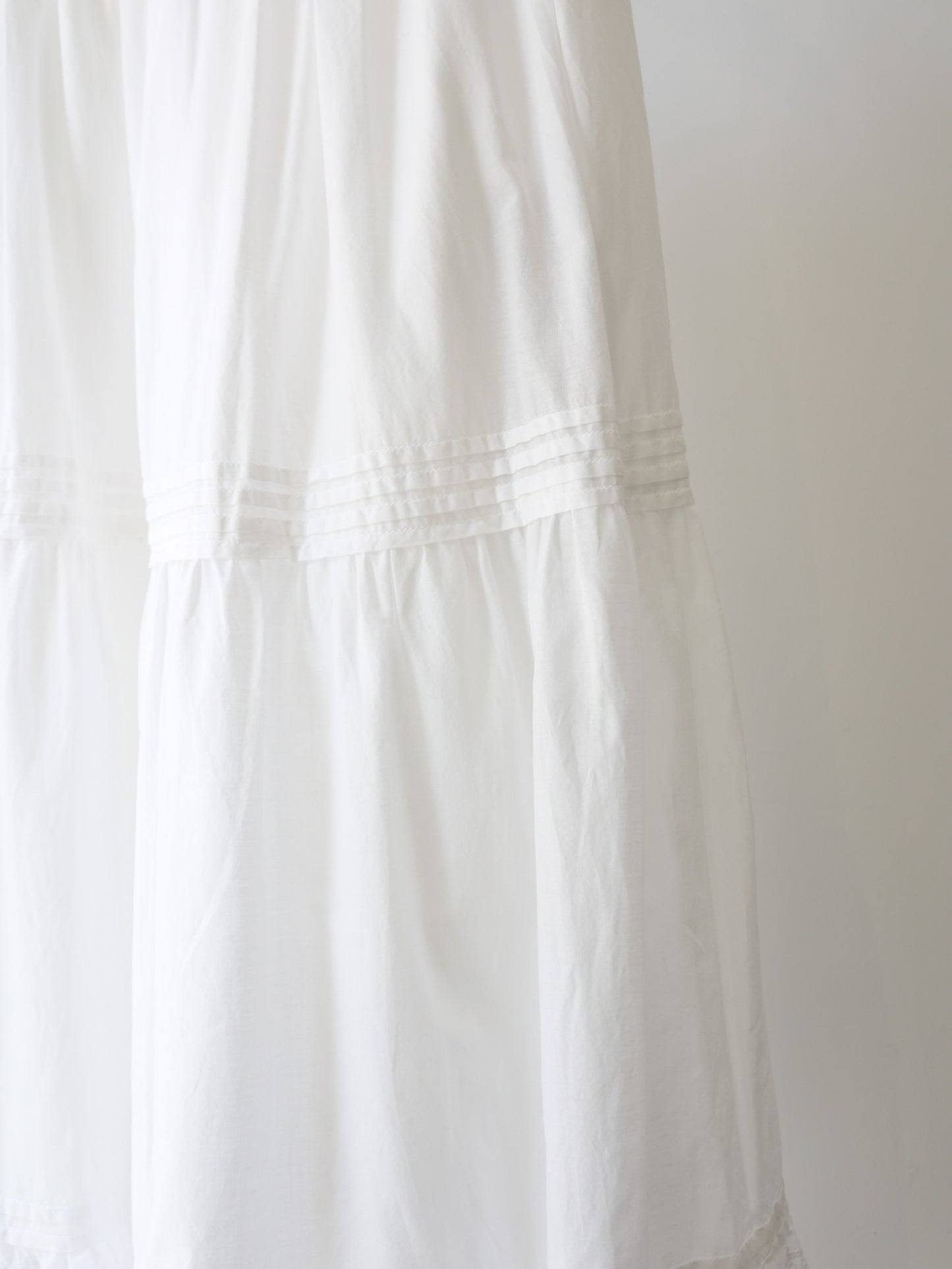 hem lace tiered skirt