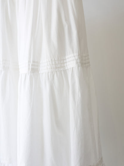 hem lace tiered skirt
