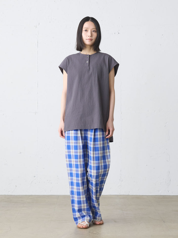 check straight easy pants