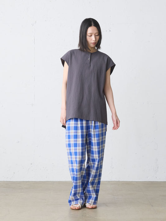 check straight easy pants