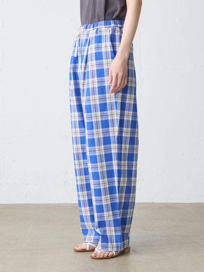 check straight easy pants