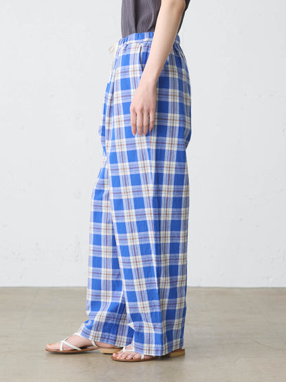 check straight easy pants
