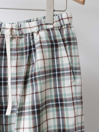 check straight easy pants