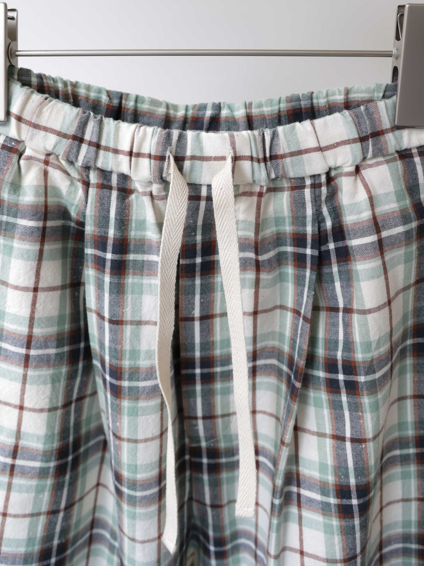 check straight easy pants