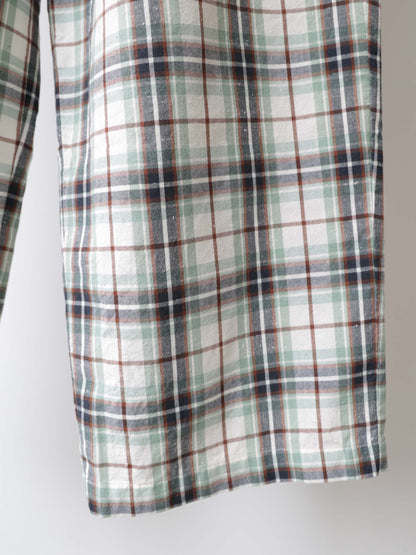 check straight easy pants