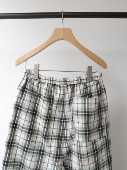 check straight easy pants
