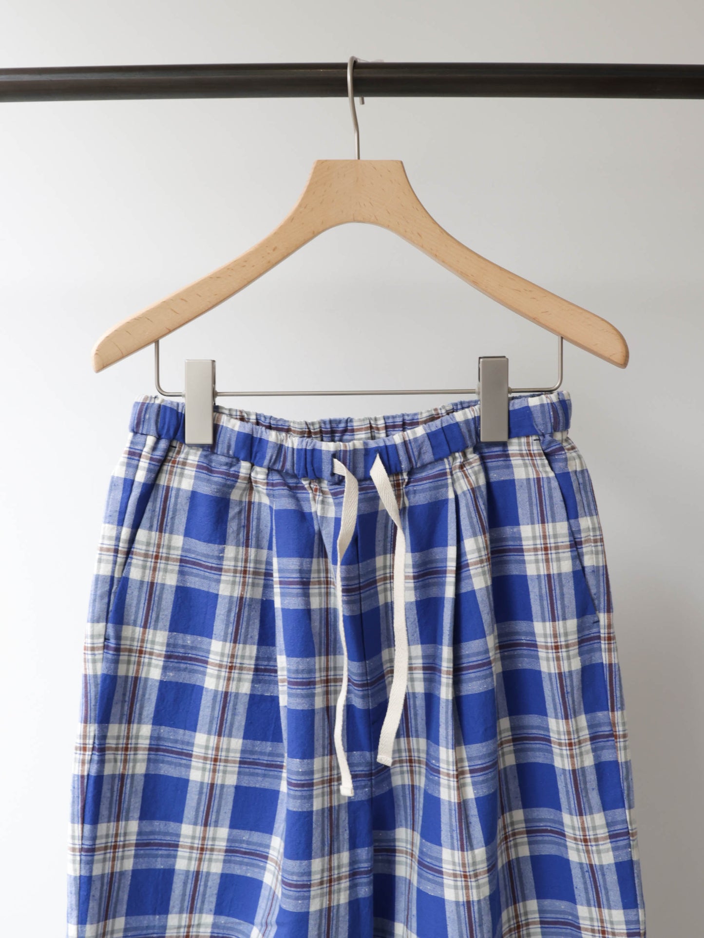 check straight easy pants