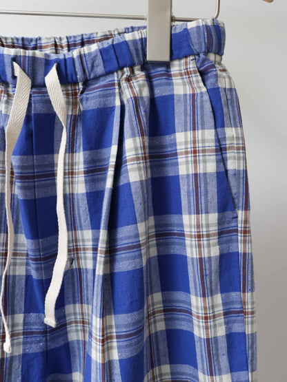 check straight easy pants