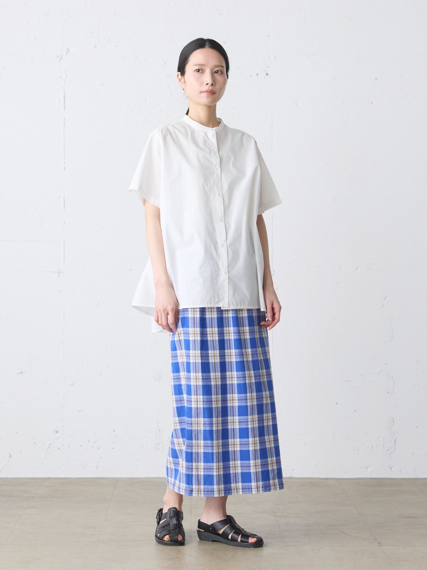 check lap like skirt