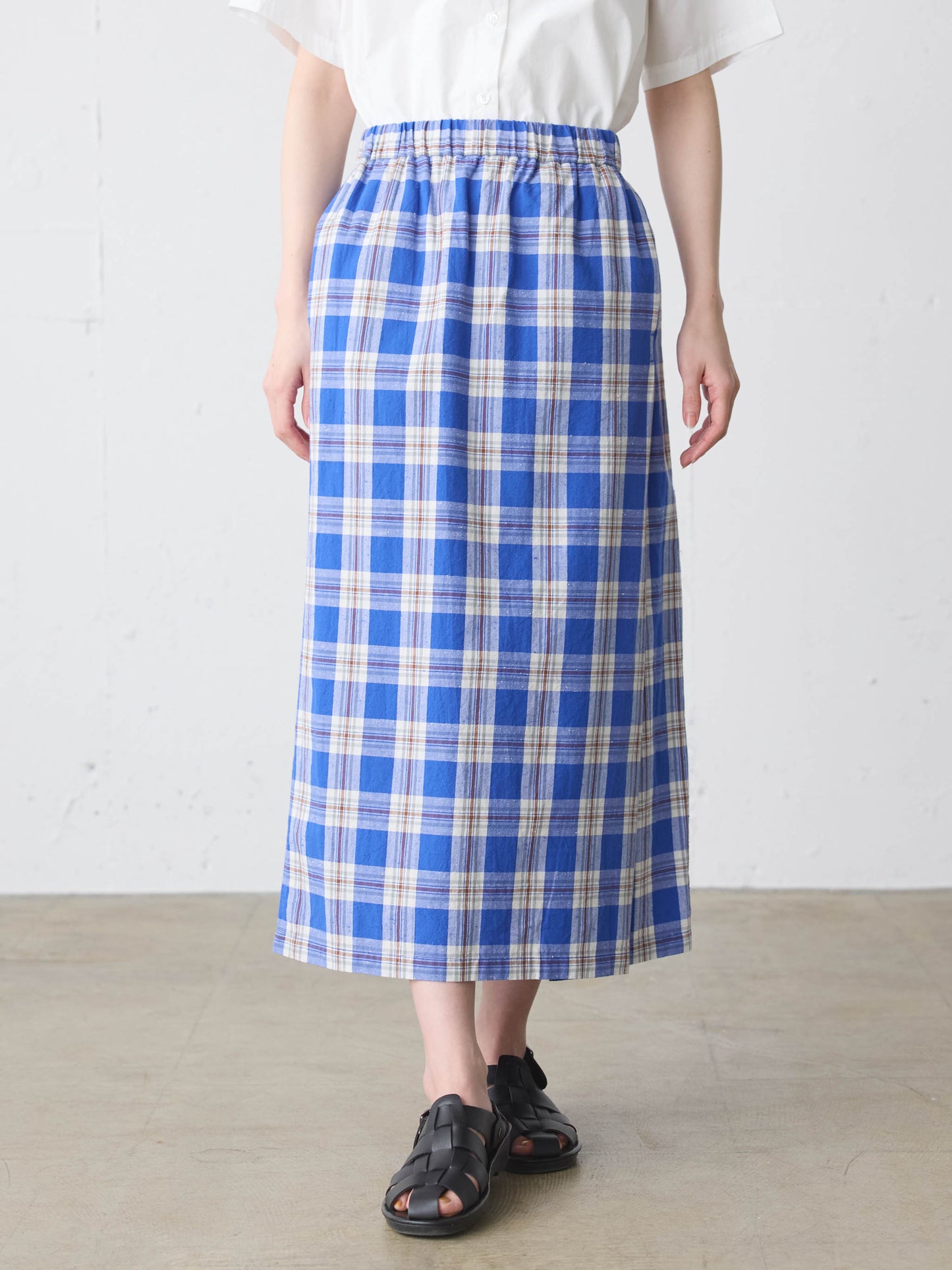 check lap like skirt