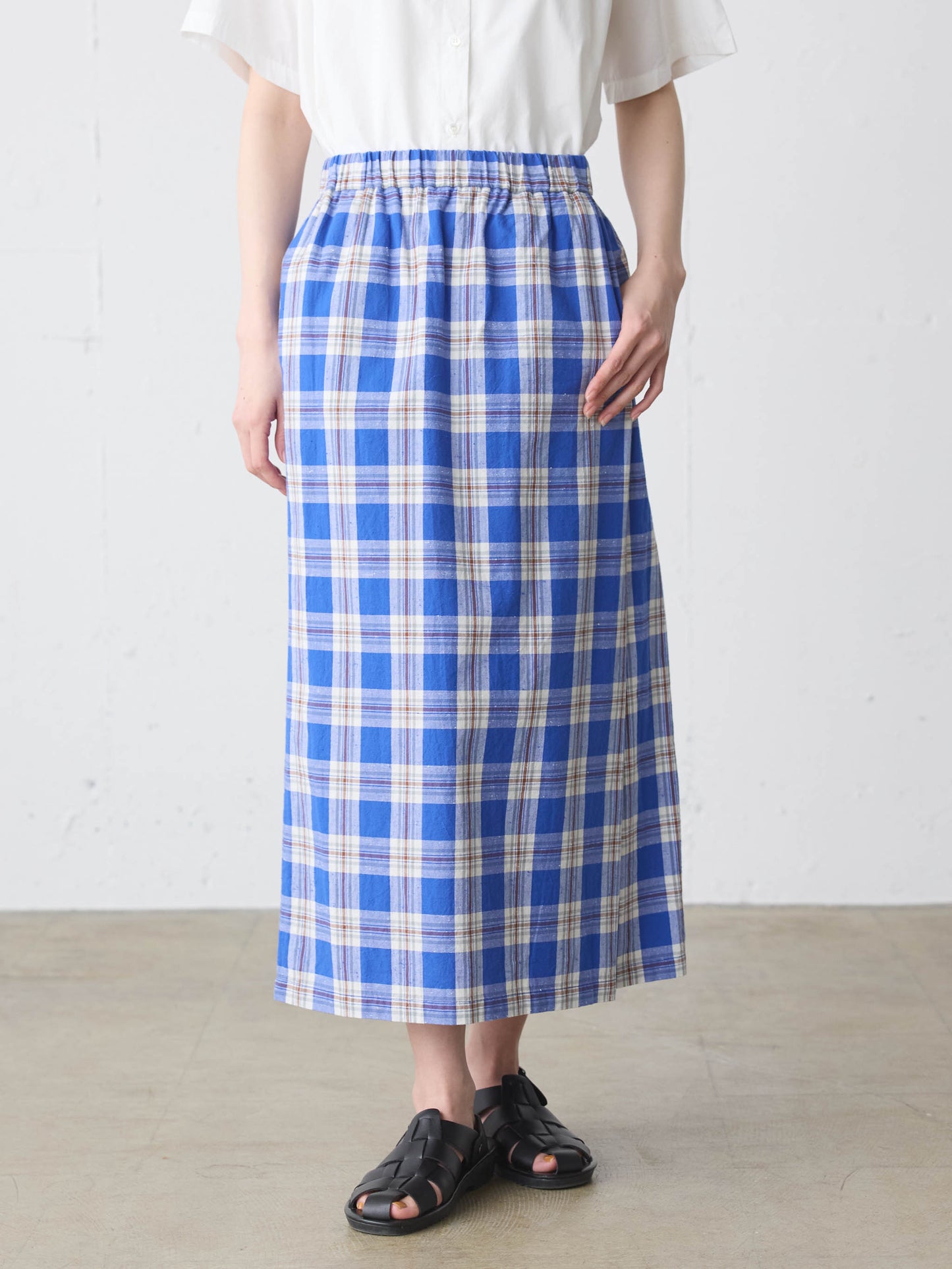 check lap like skirt