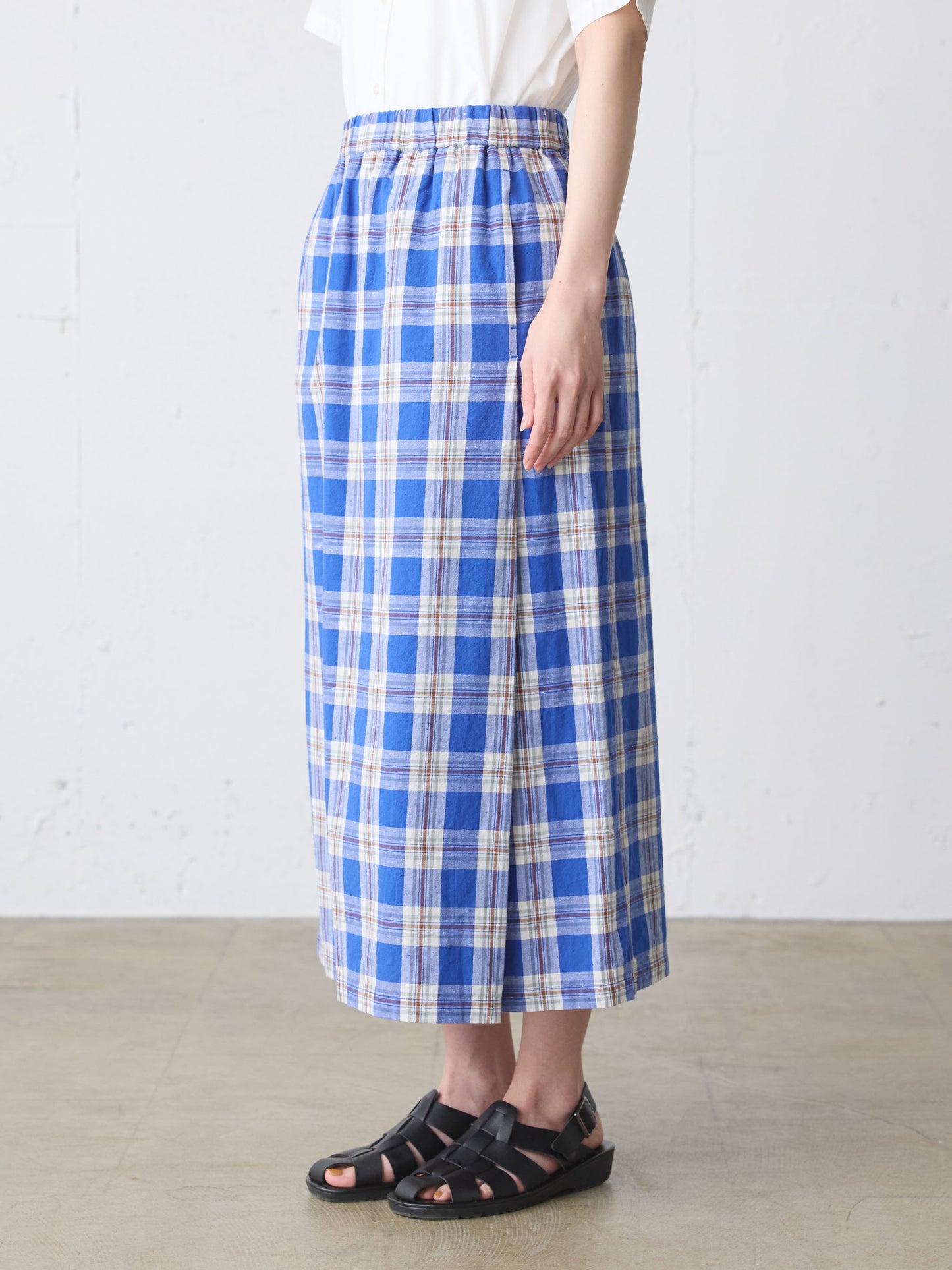 check lap like skirt